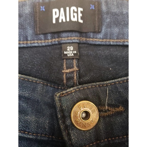 Paige Federal Denim Slim Straight Leg In Cota Wash Jeans Men's Size 29 W 30×33 - Picture 4 of 7